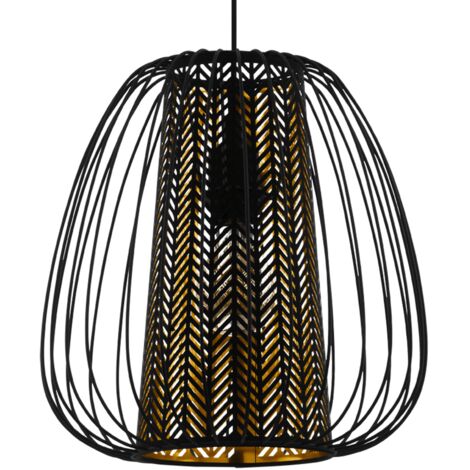 Suspension EGLO Bogota Noir ⌀38cm E27 40W