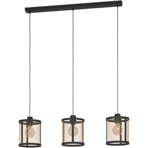 Suspension Eglo Dellow 3xE27 Noir