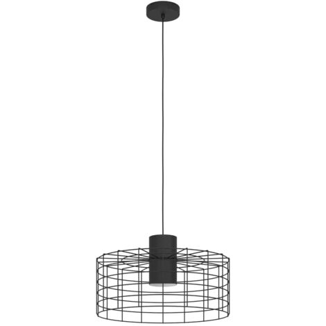 Suspension Eglo Milligan 1xE27 Noir 480mm