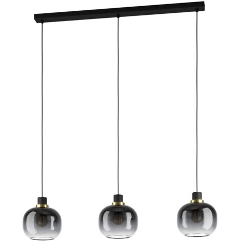 Suspension Eglo Oilella 3xE27 Noir/gris
