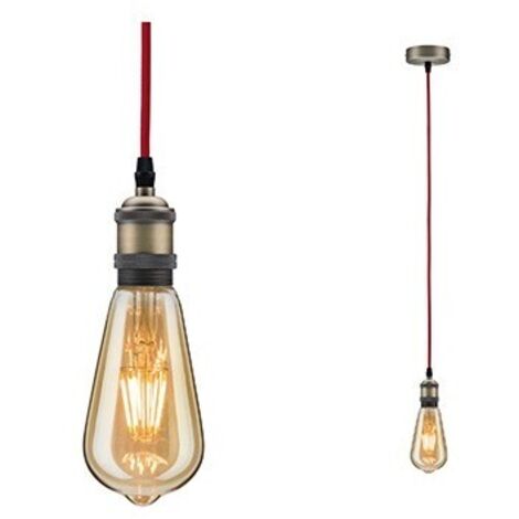 Suspension Eldar - E27 - 20W - Rouge/bruni - Dimmable - Sans ampoule
