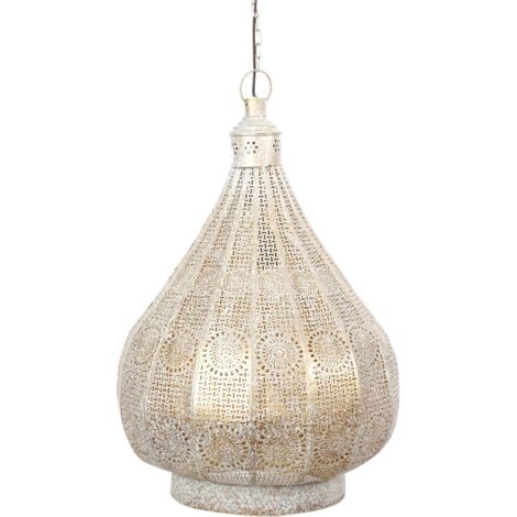Suspension élégance dorée pour un intérieur cosy - Blanc avec nuances dorées