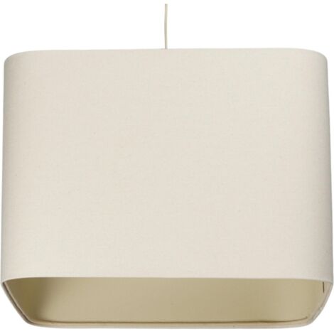 Suspension élégante en lin beige - Hauteur 20 cm