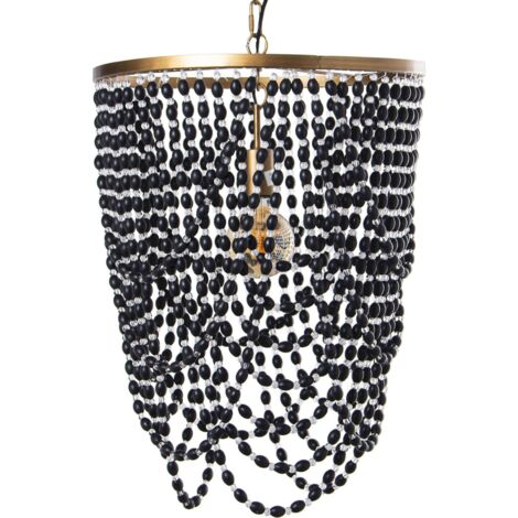 Suspension élégante en métal pour intérieur chic - Métal noir mat et brillant