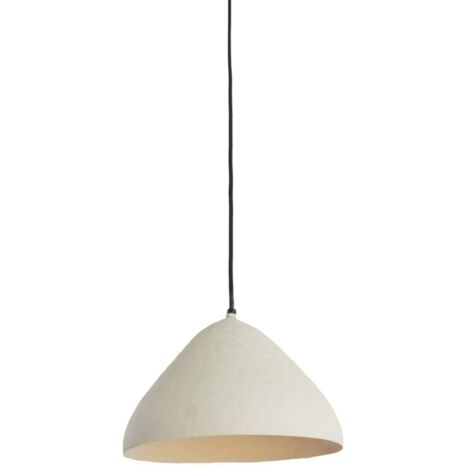Suspension Elimo D32cm en métal crème avec monture