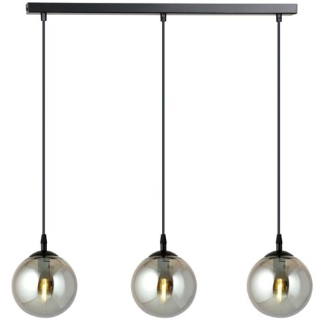 Suspension Emibig COSMO 3xE14 noir graphite dimmable