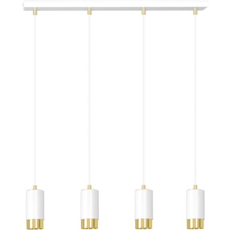 Suspension Emibig FUMIKO blanc/or 4xGU10 10W IP20 60cm