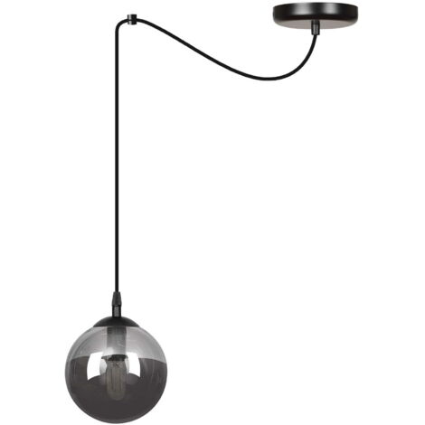 Suspension Emibig GIGI noire/graphite 1xE14 H200cm