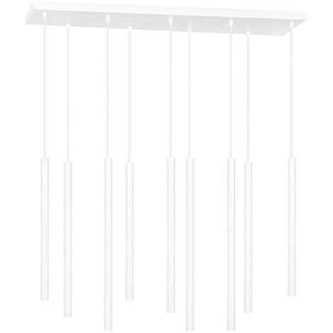 Suspension Emibig Selter blanche 9 feux 9xG9 LED Ø92