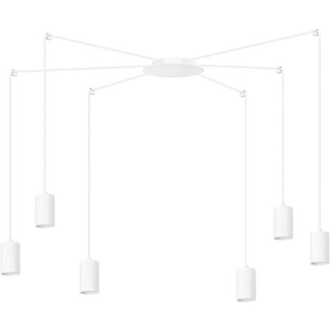 Suspension Emibig Traker blanche 6xGU10 réglable 300cm