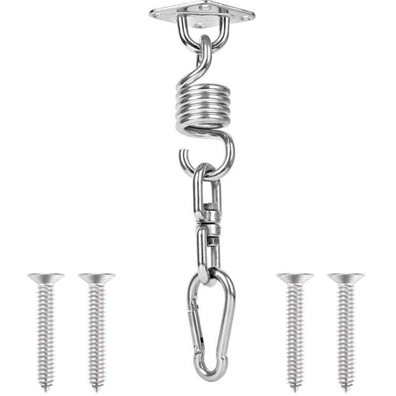Suspension en acier inoxydable robuste pour poutre en bois pouvant supporter 200 kg, idéale pour les chaises suspendues, les hamacs et les chaises