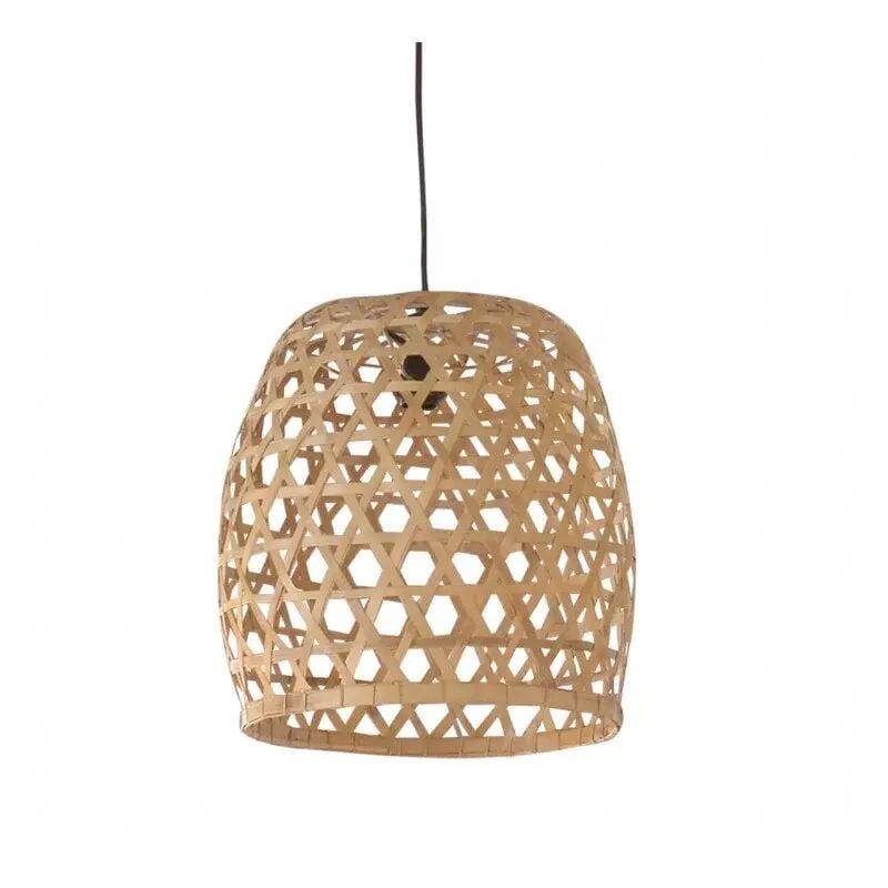 Meubletmoi - Suspension en bambou style bord de mer ø 50 cm - luz l