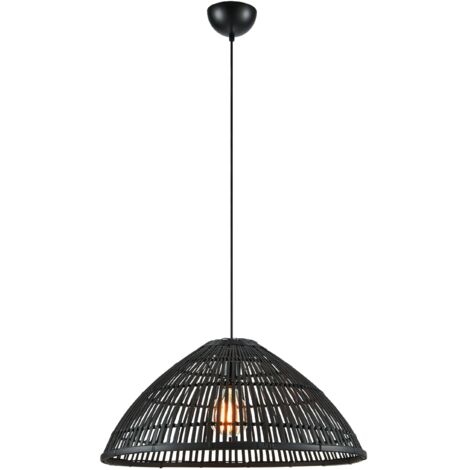 Suspension en bambou tresse 58 cm 1xe27 40w max noir mat - markslojd - capello 88856627 88856627 88856627 88856627