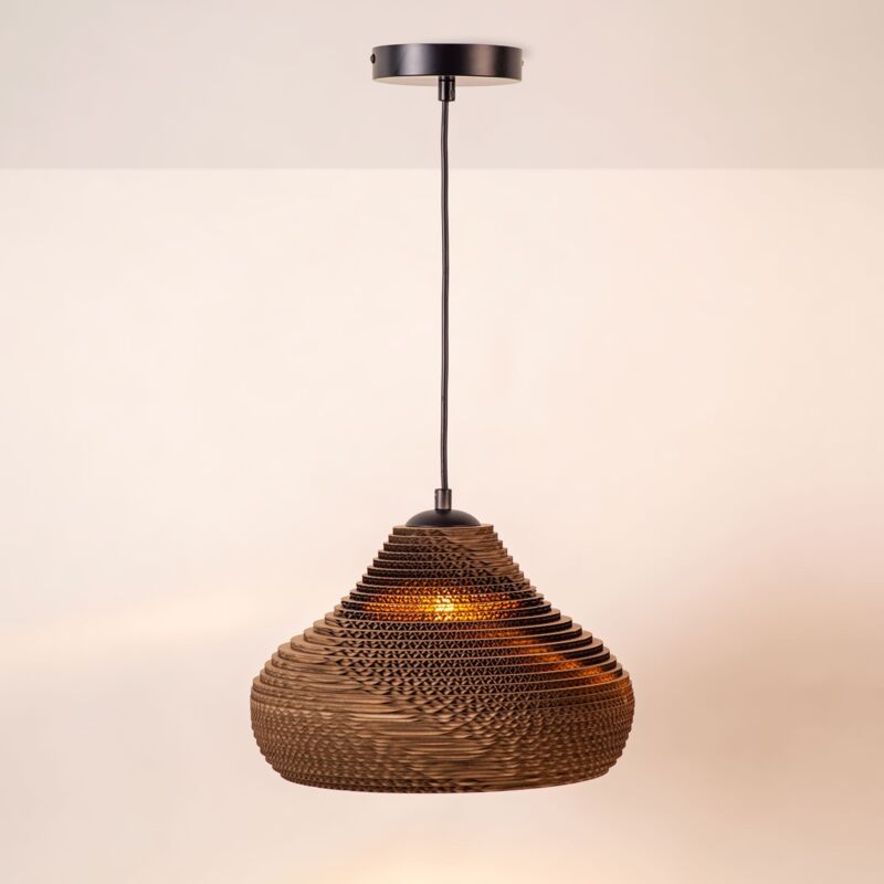 Barcelona Led - Suspension en carton ondulé 'kumo' - E27