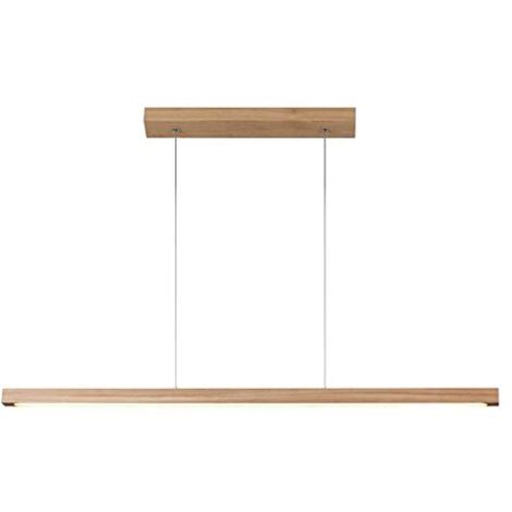 Suspension en Chêne Huilé Design Contemporain avec Variateur Tactile SMAL 1 LED