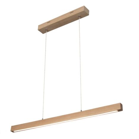 Suspension en Chêne Huilé Design Contemporain avec Variateur Tactile SMAL 1 LED
