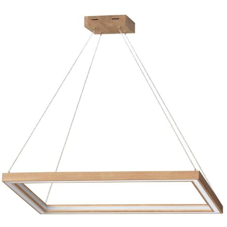 Suspension en Chêne Huilé Design Rectangle Contemporrain LEGNO
