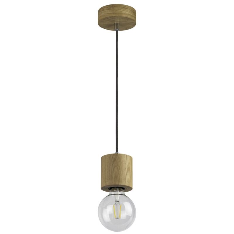 Suspension en Chêne huilé Design Scandinave 1 Tête TRONGO ROUND Suspension en Chêne huilé Design Scandinave 1 Tête TRONGO ROUND