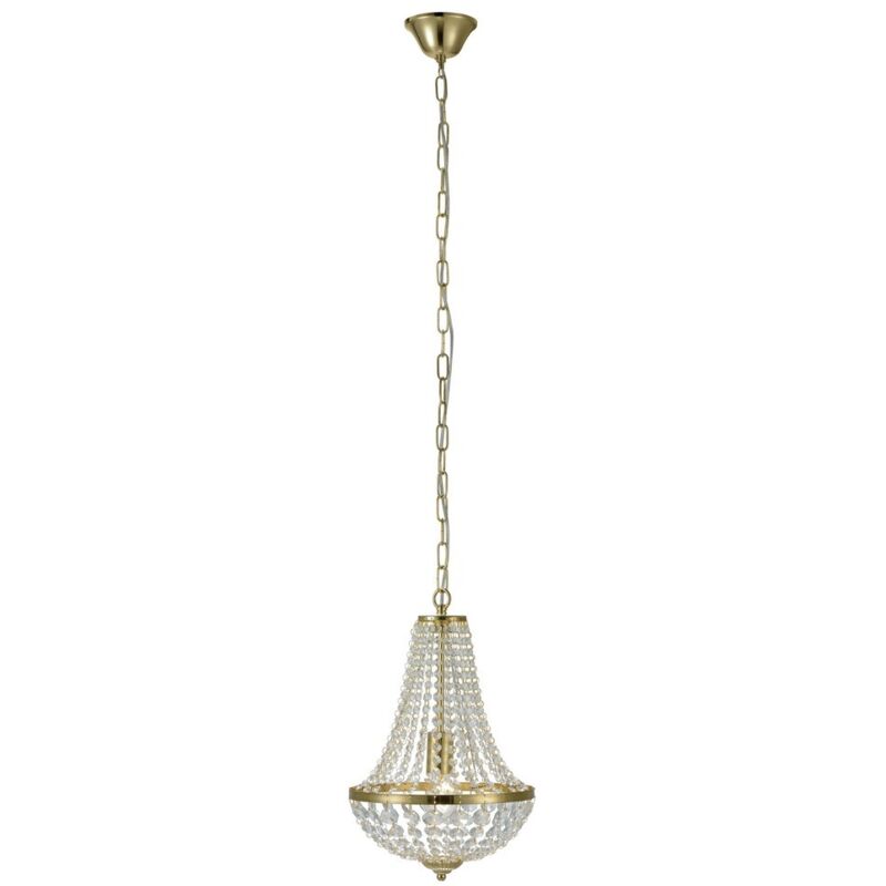 Markslojd - GRS106118 - Plafonnier en cristal à 1 ampoule en laiton, E27