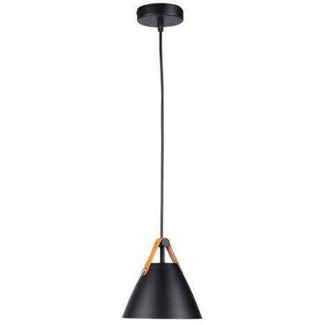 Suspension en cuir "Ellen - Noir