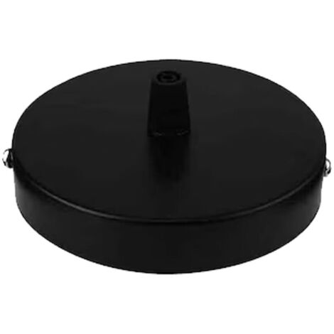 Suspension en gros, panneau de plafond, panneau à bord droit, base circulaire, châssis 80 x 25 mm, accessoires d'éclairage à monter soi-même - noir