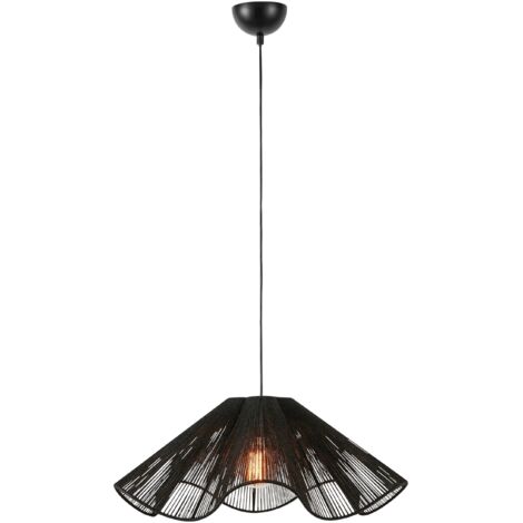 Suspension en jute tressee 60 cm 1xe27 40w max noir - markslojd - nami 88856636 88856636 88856636 88856636