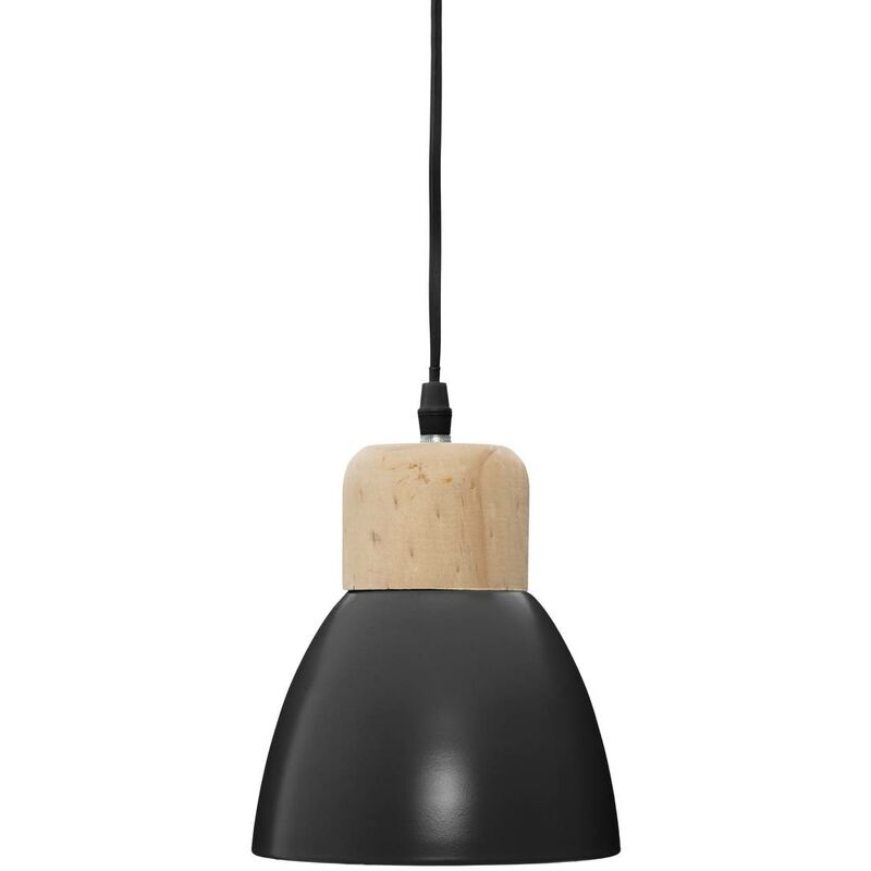 Atmosphera - Suspension métal Desy noir D15cm créateur d'intérieur