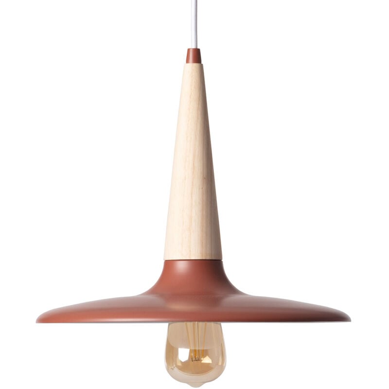 Efectoled - Suspension en Métal et Bois Bekasi Brun