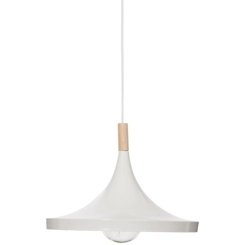 Atmosphera - Suspension métal Deb blanc D32cm créateur d'intérieur