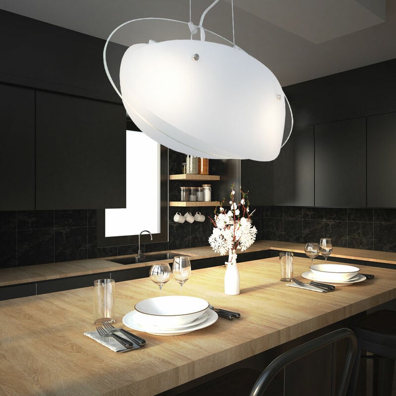 Plafonnier suspendu luminaire éclairage lampe lumière douille E27 Globo 15614