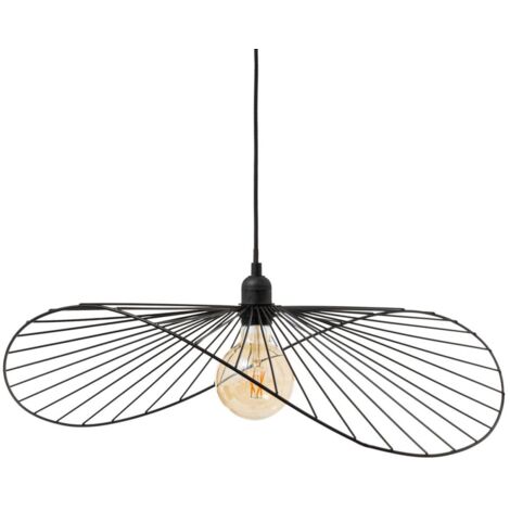 Suspension en métal noir 58cm