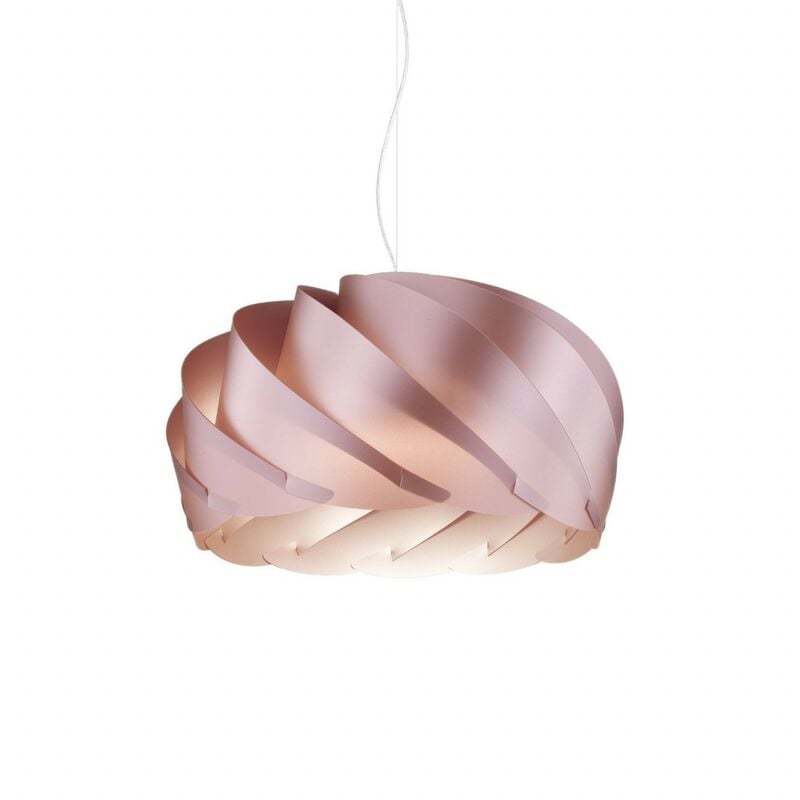 Suspension en Métal Rose en Métal Chromé Cm. 26 x 15h