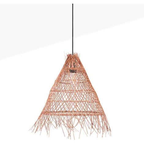 Suspension en osier  "Willow" - Noir boho chic
