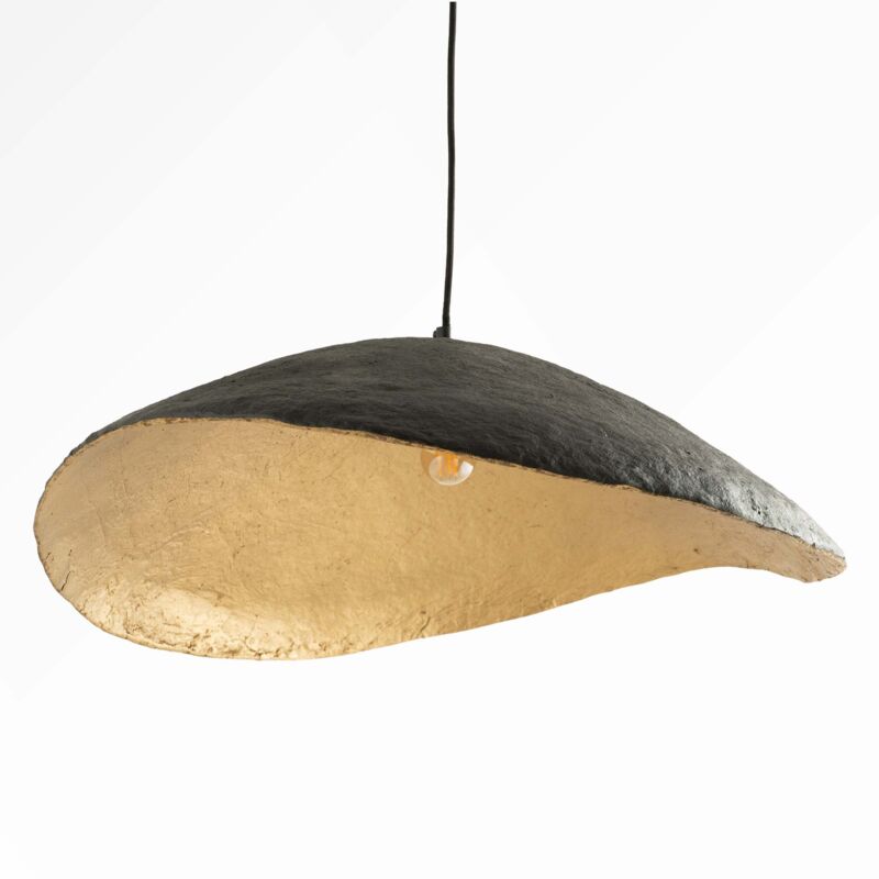 Suspension en papier et fil noir 71 cm - MILANO Suspension en papier et fil noir 71 cm - MILANO