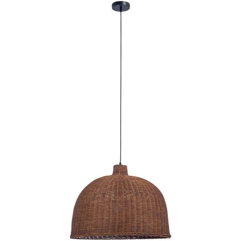 Cortic lampara colgante de rattan natural para bombilla E27
