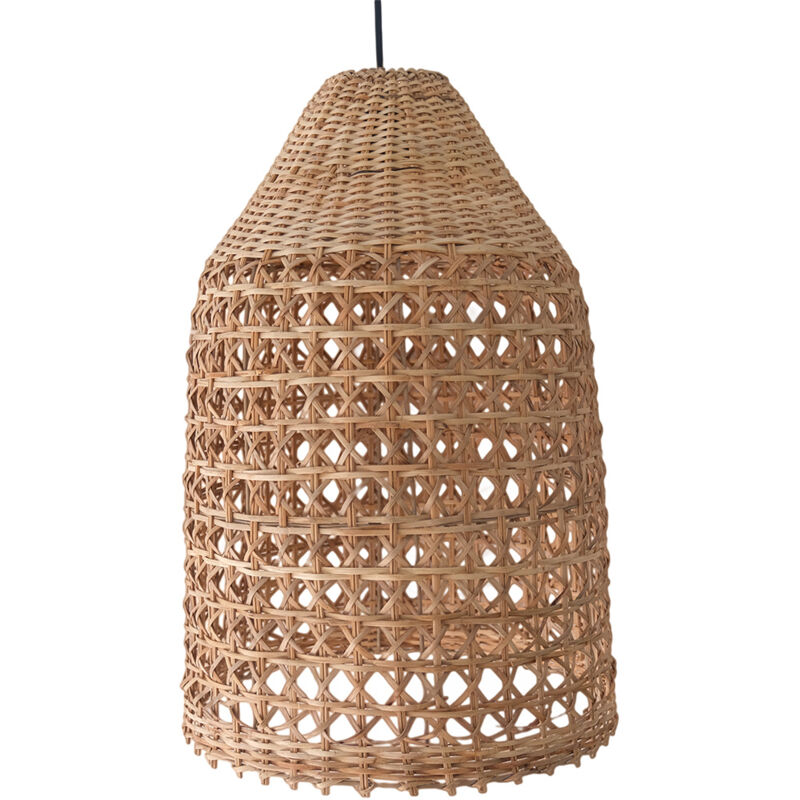 Lampe de plafond en rotin - Lampe suspendue de stile Boho Bali - Fai Naturel