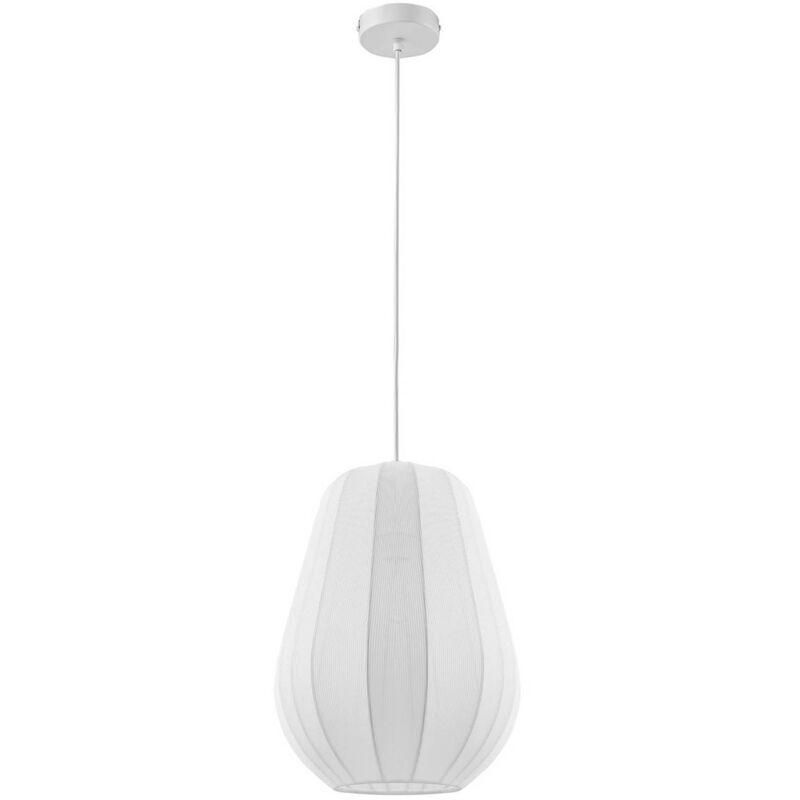 Suspension en Tissu à intensité variable 'Helin' en textile pour salon & salle à manger