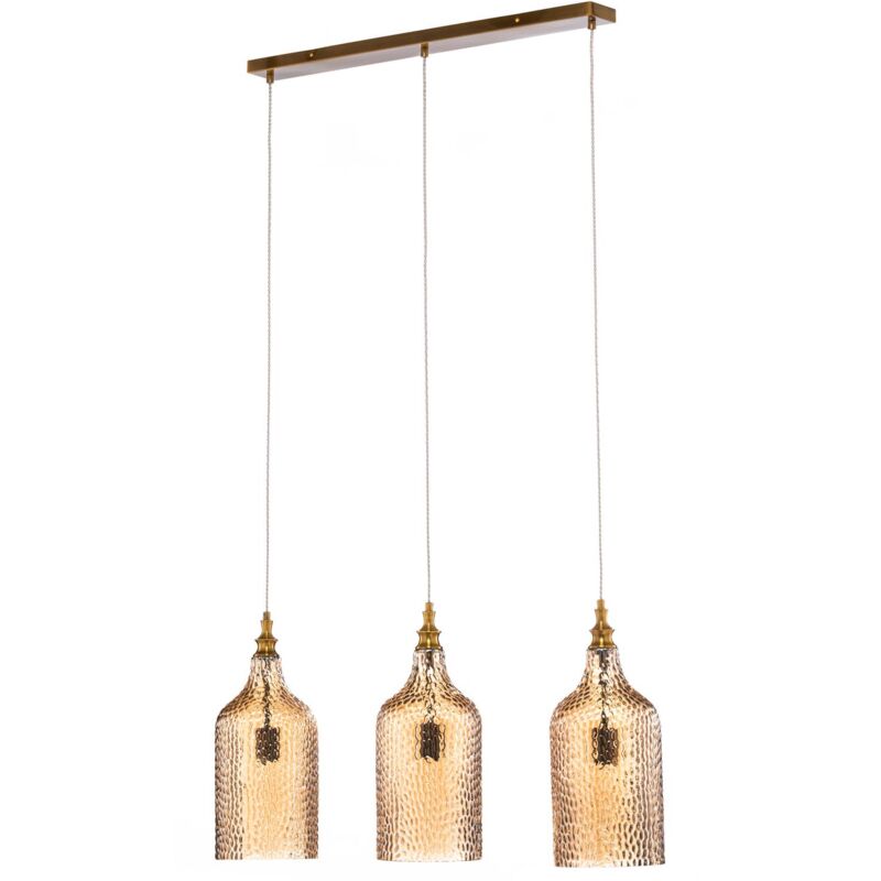 Lindby - Suspension en verre à intensité variable 'Drakar' en verre pour salon & salle à manger