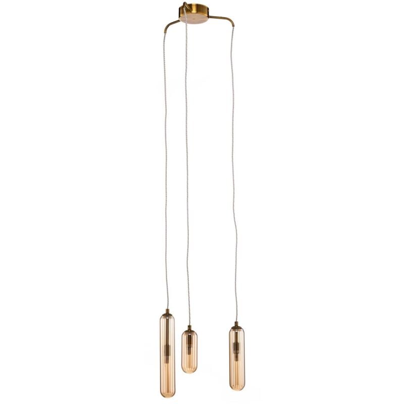 Lucande - Suspension en verre à intensité variable 'Freylin' en verre pour salon & salle à manger