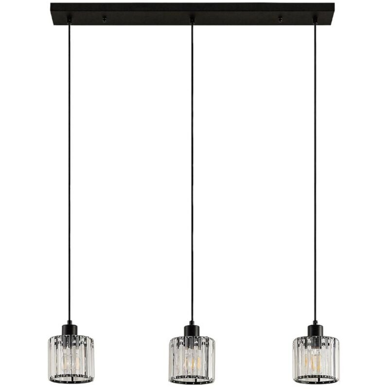 Lindby - Suspension en verre à intensité variable 'Vella' en métal pour salon & salle à manger