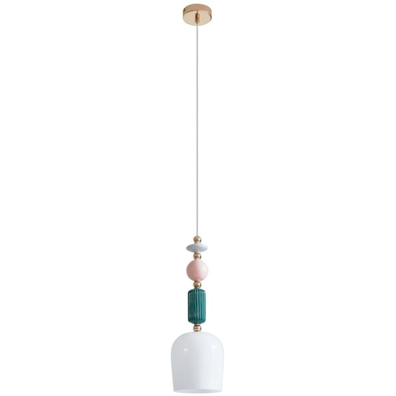 Lindby - Suspension en verre à intensité variable 'Ysoria' en céramique pour salon & salle à manger