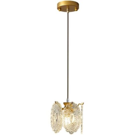 Suspension en verre clair 1 lampe Style japonais moderne Vintage suspension cuisine îlot grange chambre lampe décorative