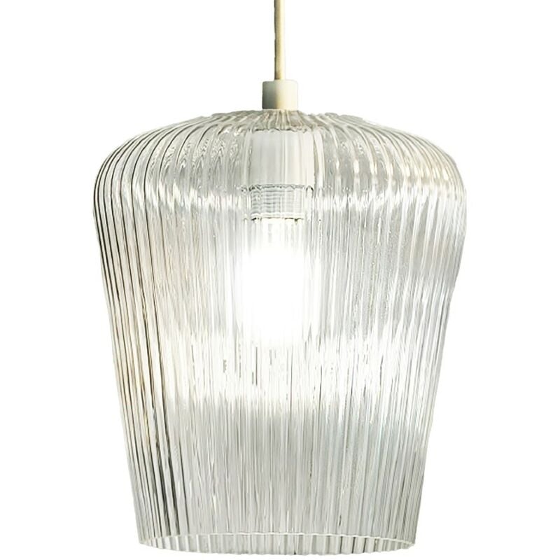 Numa e27 led plafonnier moderne à suspension en verre transparent - Gea Luce