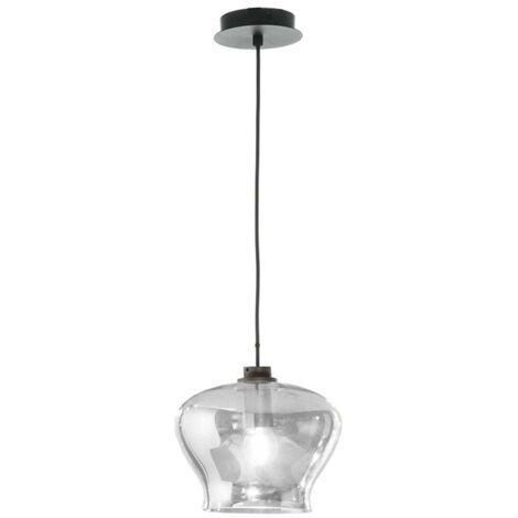 Suspension en verre design moderne Verve 1 - Transparent