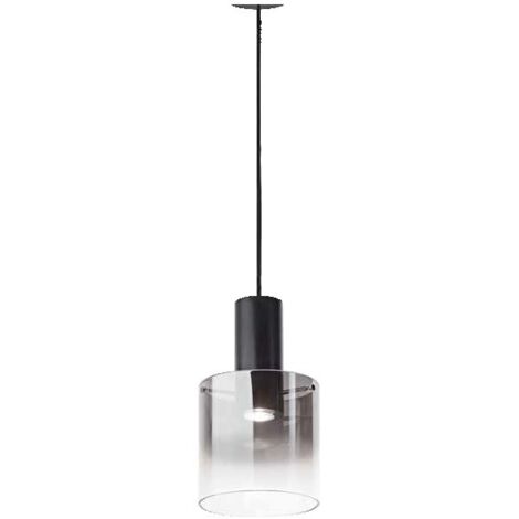 Suspension En Verre Fumé/Miroir Série 6664, Plafonnier Design Moderne, Douille Gu10 Max 35W, Diamètre 20 Cm, Hauteur Réglable - Marque Perenz