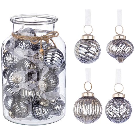 Suspension en verre gris Eike assortis 4