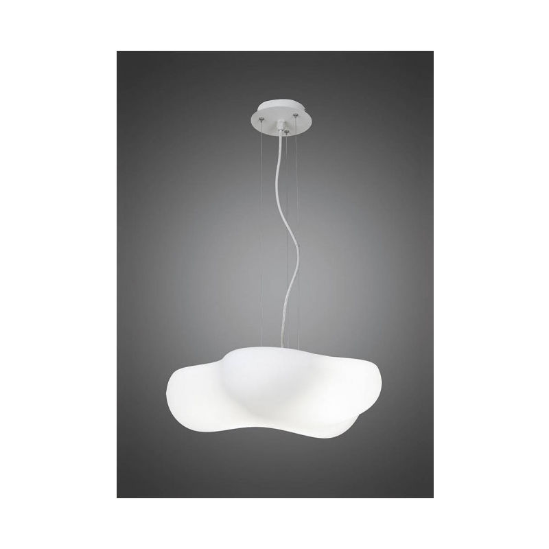 Diyas - Suspension Eos 4 Ampoules E27 Indoor, blanc mat/blanc opal - Blanc