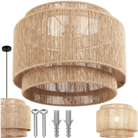 Suspension et structure en acier au style bohème 40W