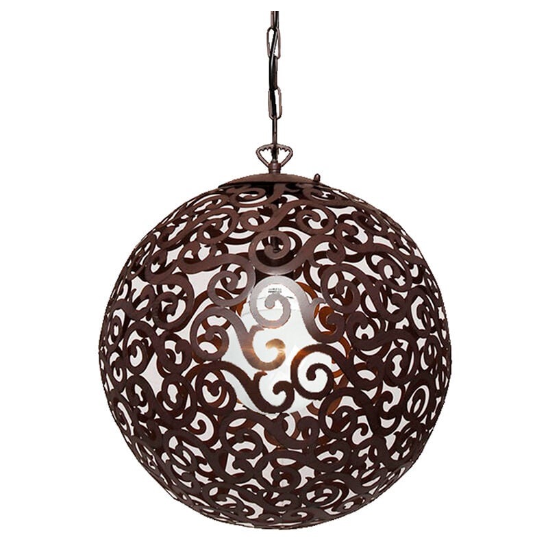 Sulion - Suspension Ethnique 1xE27 Boule Métal