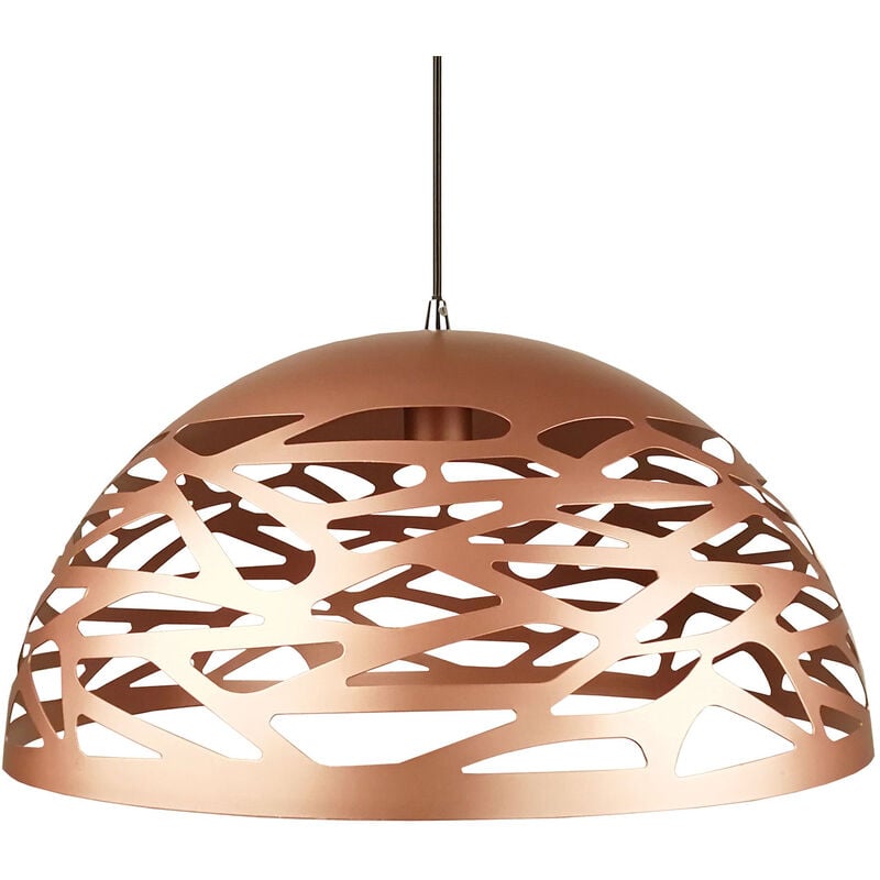 Suspension Extérieur/Intérieur à Découpes Laser Cuivre Diamètre 50 cm